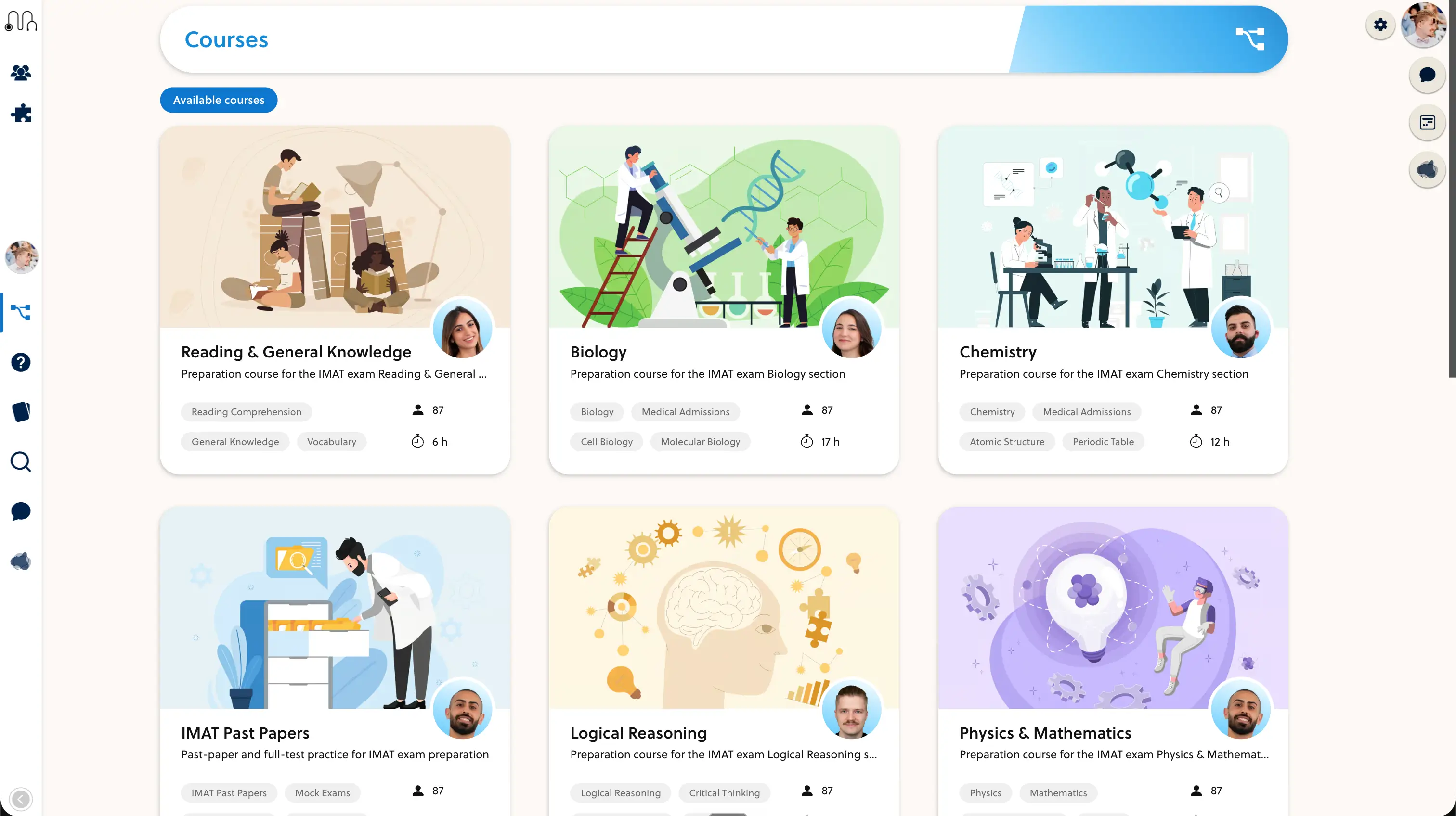 PrepOS branded course platform