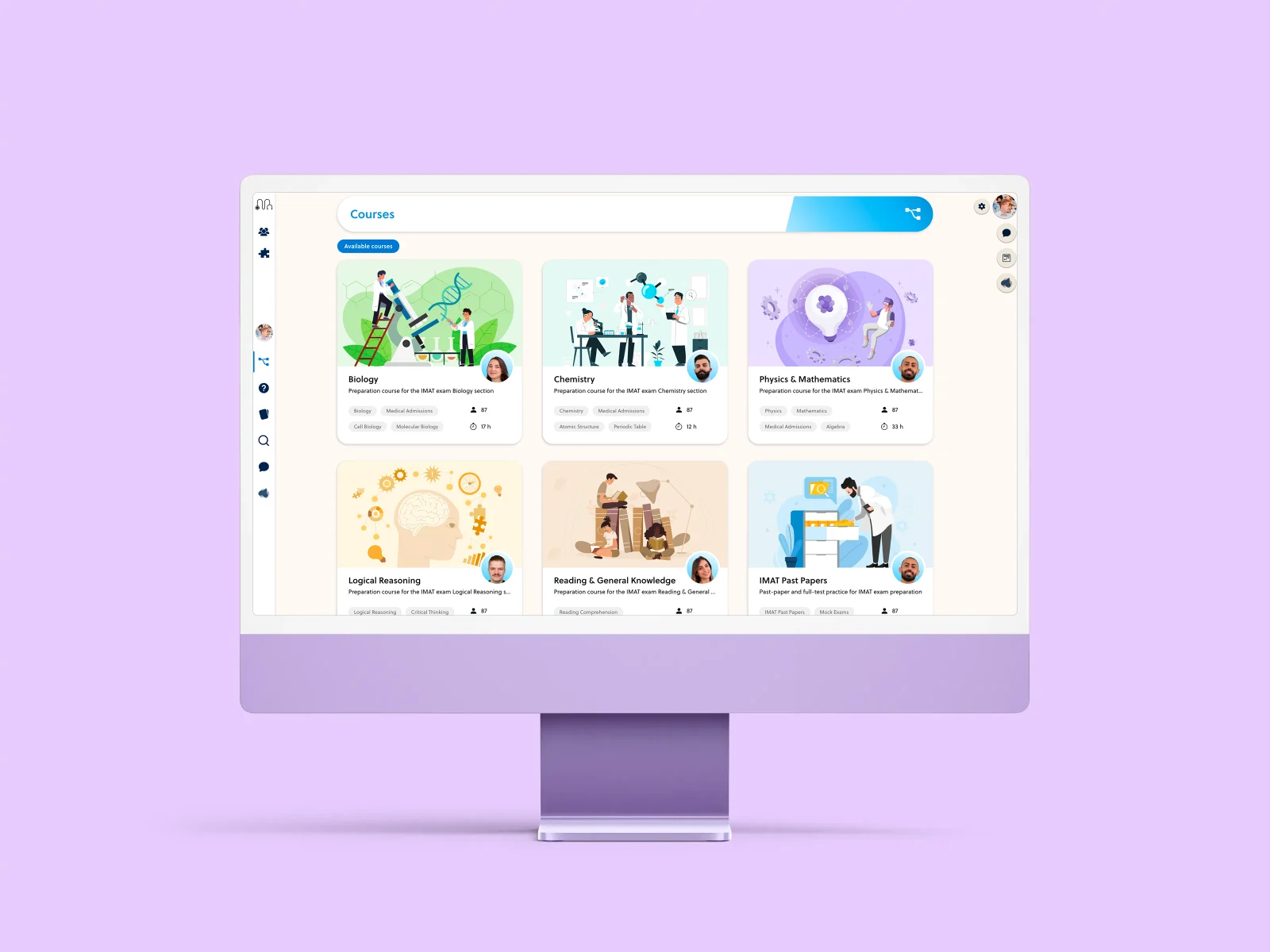 Purple branded PrepOS portal