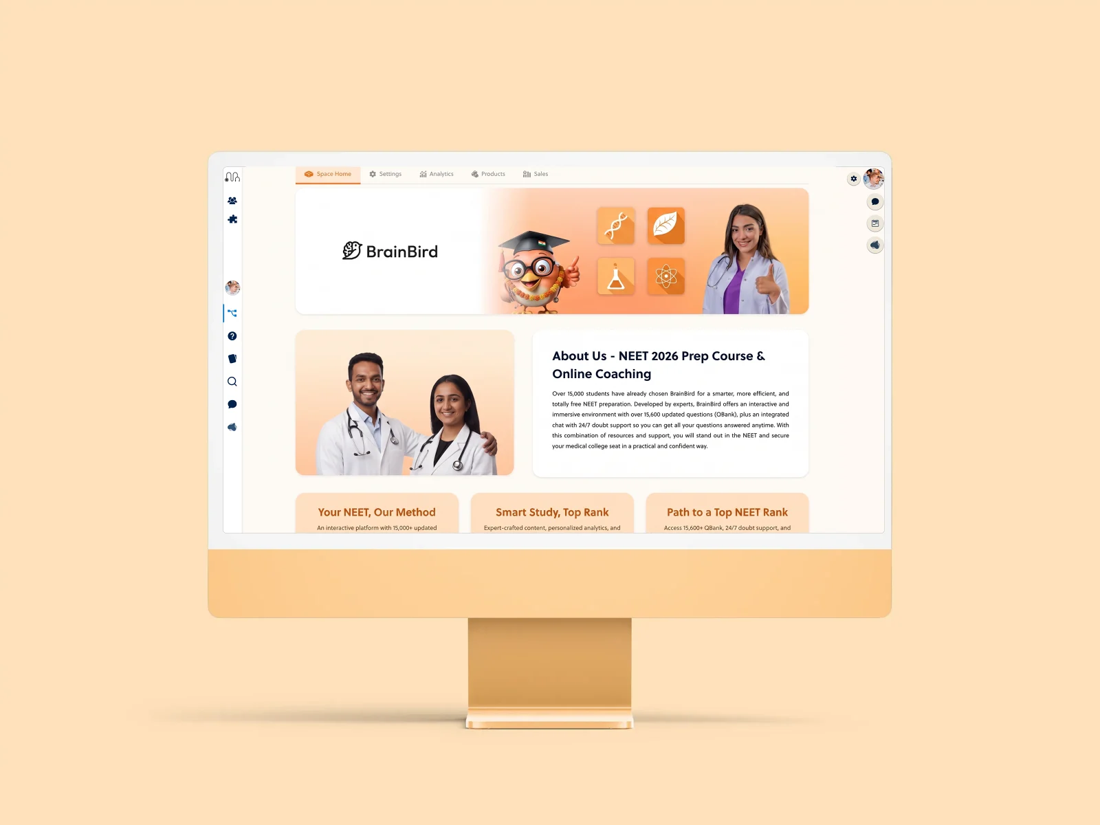 Green branded PrepOS portal