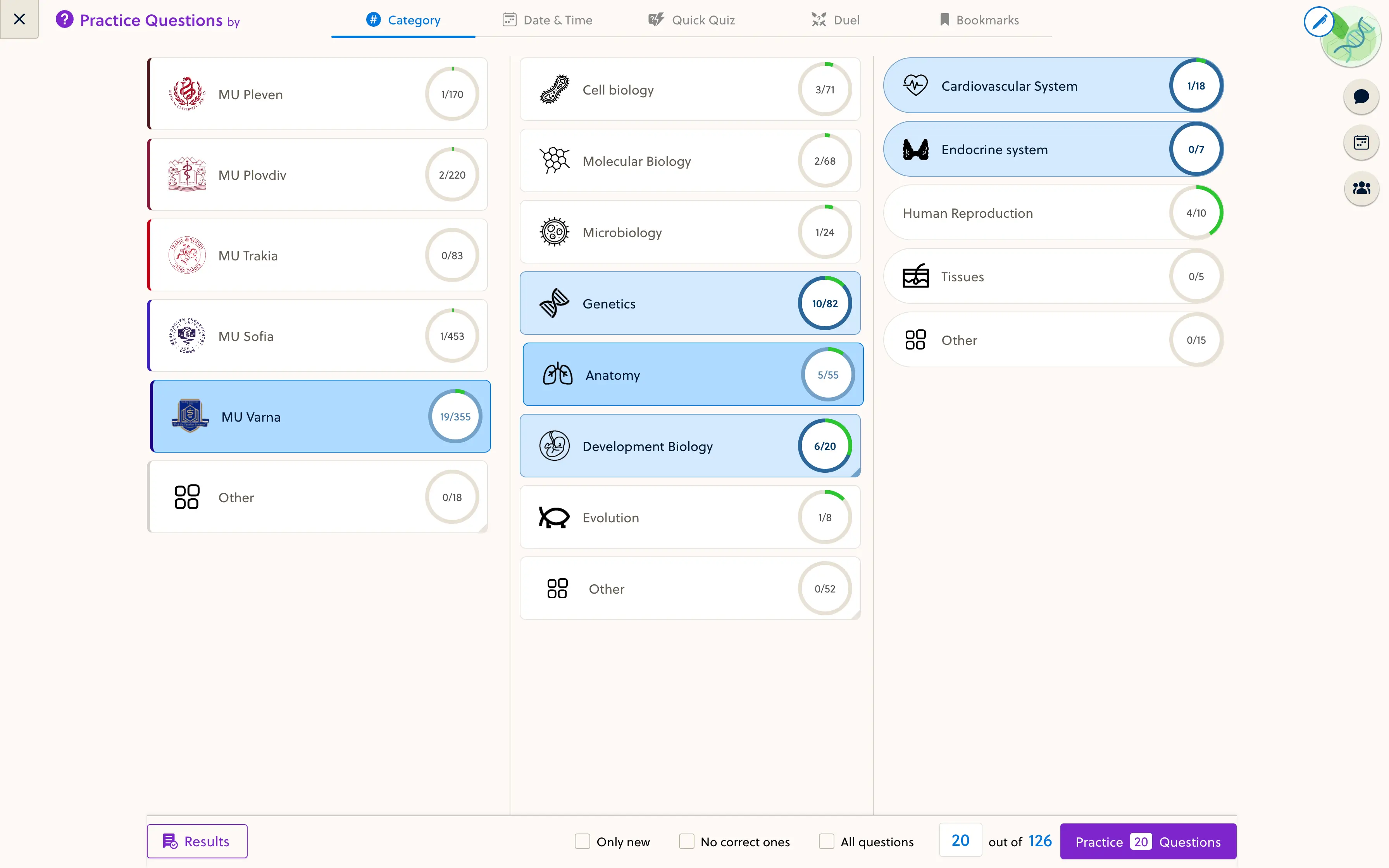 Learning analytics in PrepOS