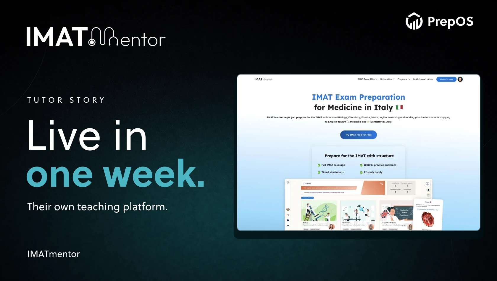 IMATmentor customer story: their own branded teaching platform